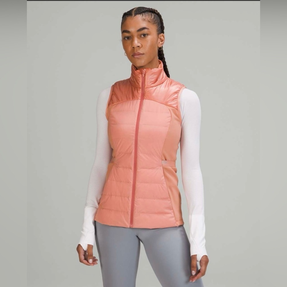 lululemon athletica Women's Quilted Vest in Peach Coral